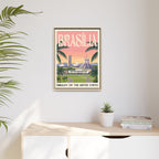 Brasília Embassy Wrapped Canvas Framed