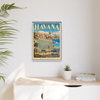 Havana Embassy Wrapped Canvas Framed