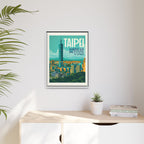 Taipei Embassy Wrapped Canvas Framed