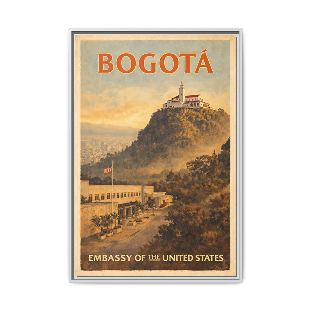 Bogotá Embassy Wrapped Canvas Framed