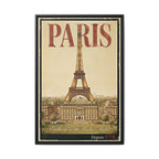 Paris Embassy Wrapped Canvas Framed