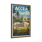 Accra Embassy Wrapped Canvas Framed