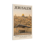 Jerusalem Embassy Wrapped Canvas