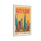 Riyadh Embassy Wrapped Canvas Framed