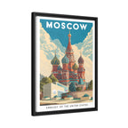 Moscow Embassy Wrapped Canvas Framed