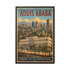 Addis Ababa Embassy Wrapped Canvas Framed