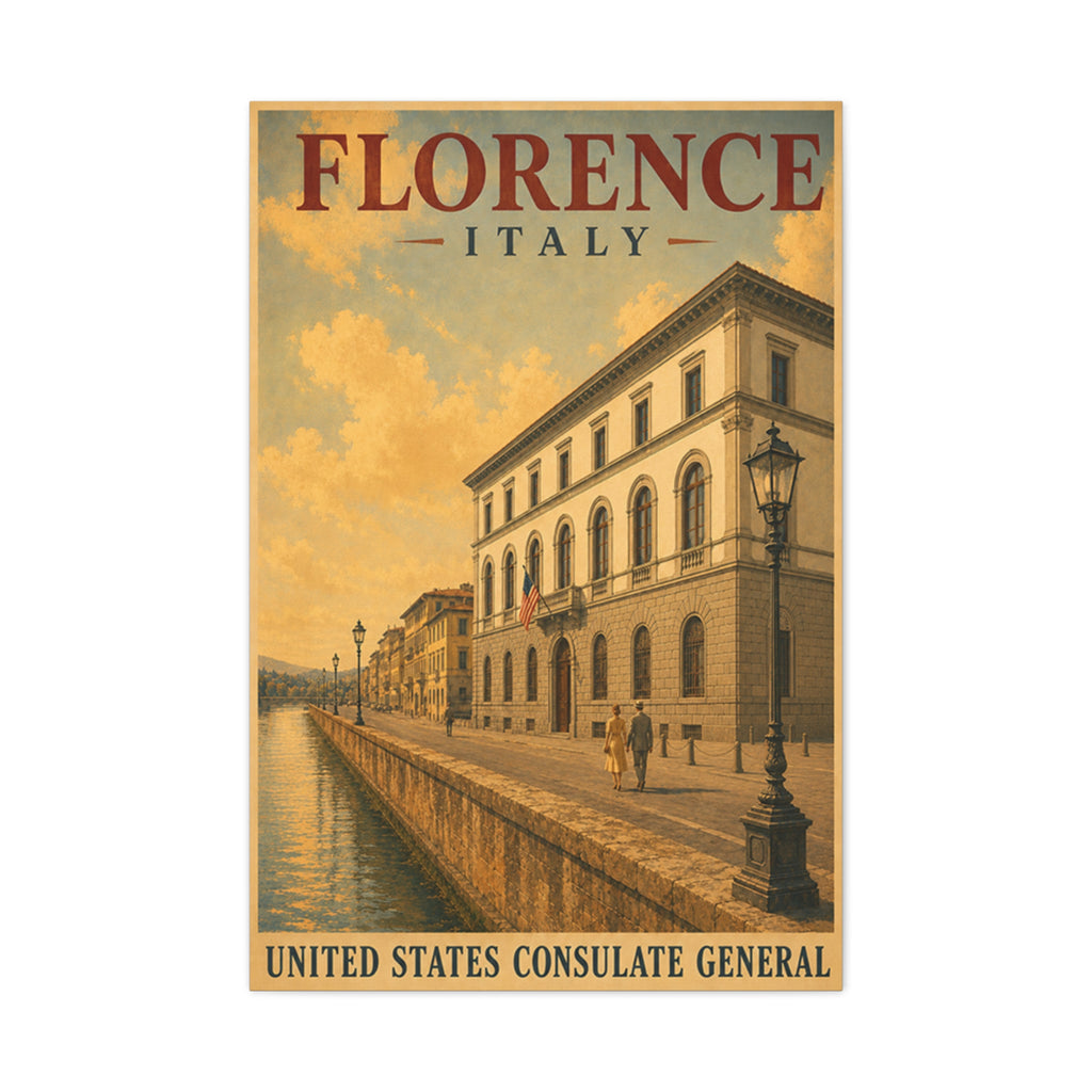 Florence Consulate General Wrapped Canvas