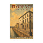 Florence Consulate General Wrapped Canvas