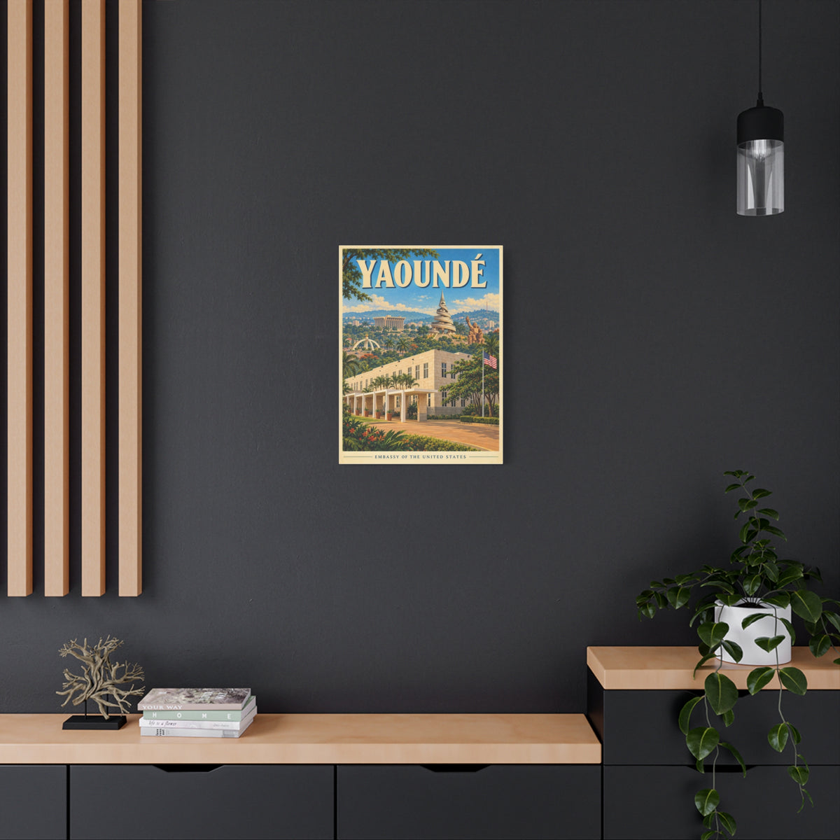 Yaoundé Embassy Wrapped Canvas