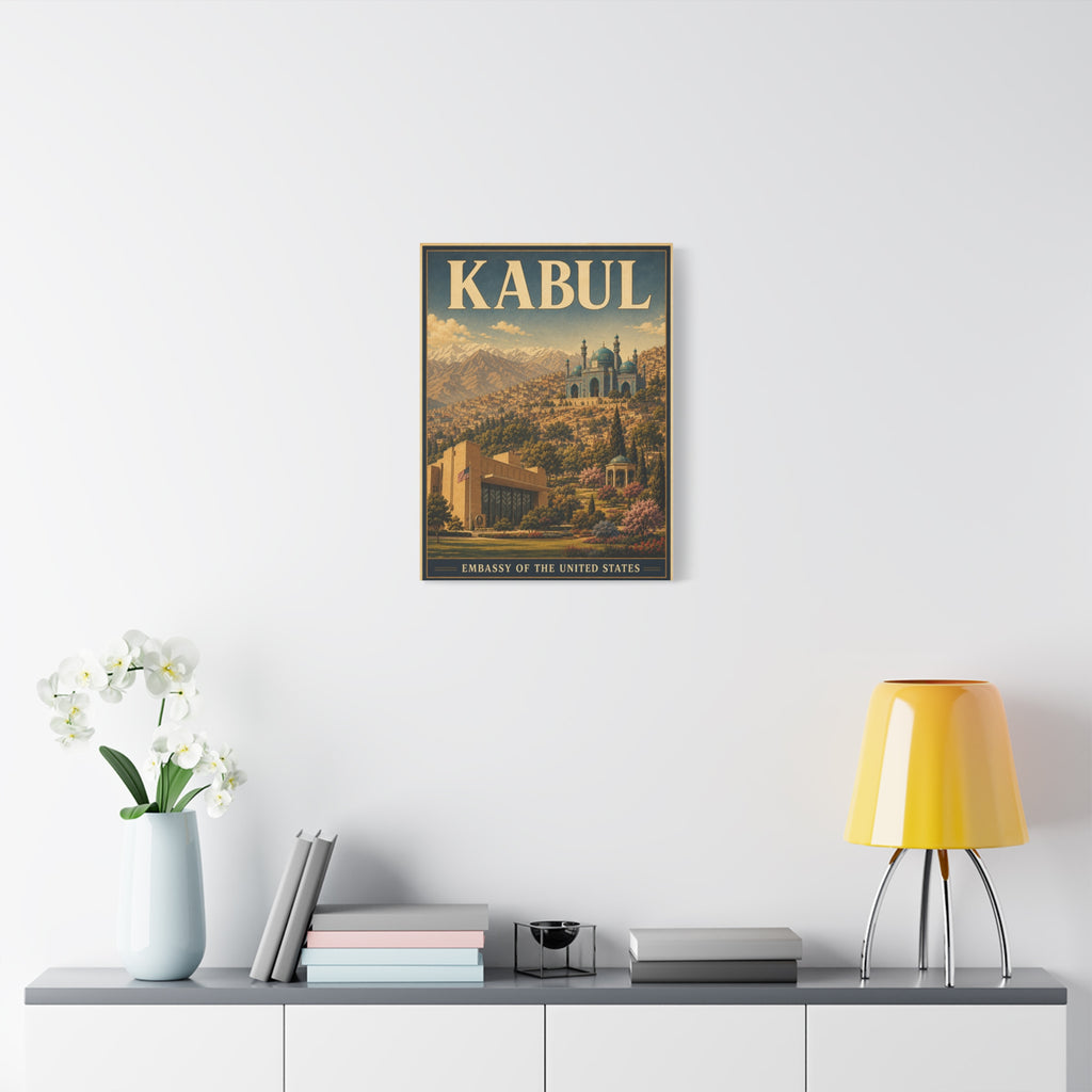 Kabul Embassy Wrapped Canvas