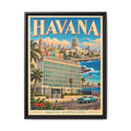 Havana Embassy Wrapped Canvas Framed