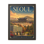 Seoul Embassy Wrapped Canvas Framed
