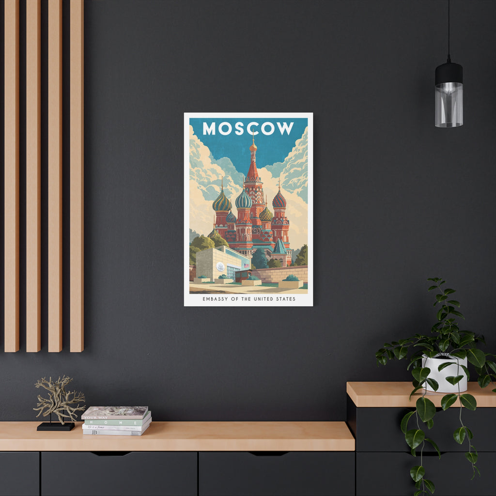 Moscow Embassy Wrapped Canvas