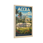 Accra Embassy Wrapped Canvas Framed