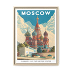 Moscow Embassy Wrapped Canvas Framed