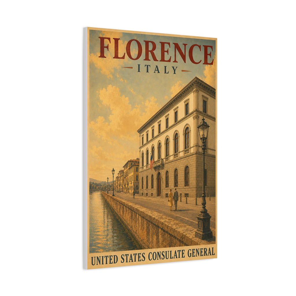 Florence Consulate General Wrapped Canvas