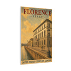 Florence Consulate General Wrapped Canvas