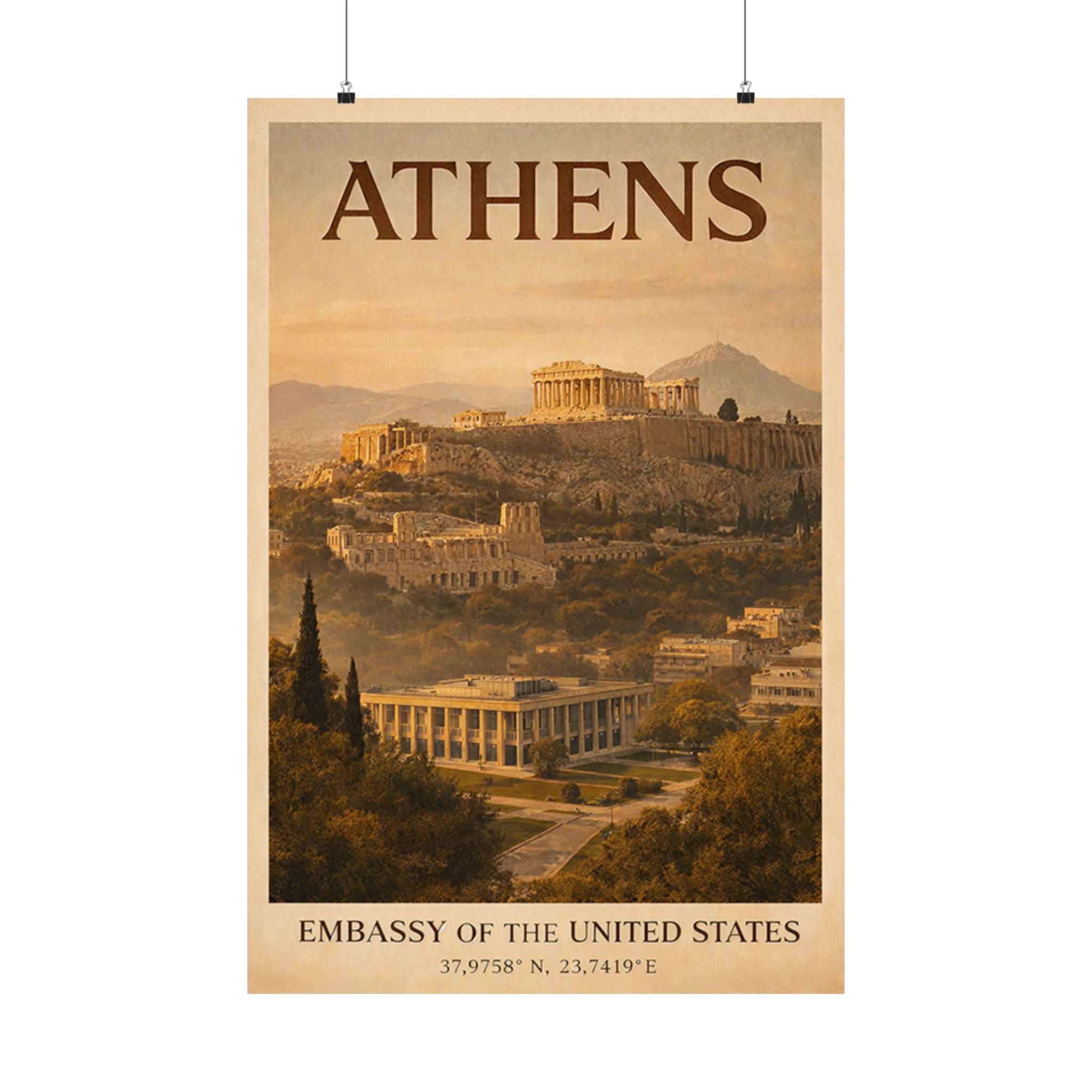 Athens Embassy Poster