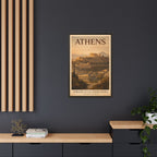 Athens Embassy Wrapped Canvas Framed