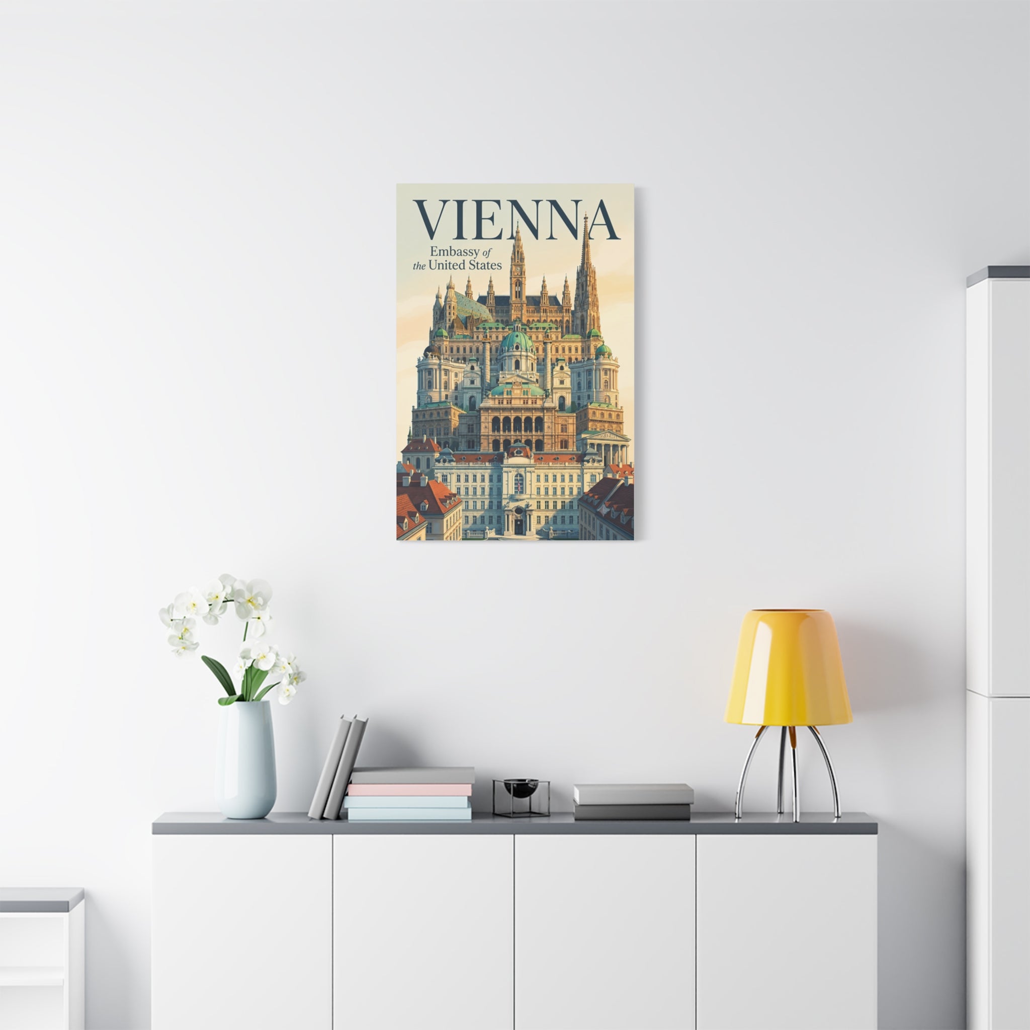 Vienna Embassy Wrapped Canvas