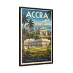 Accra Embassy Wrapped Canvas Framed