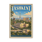Tashkent Embassy Wrapped Canvas Framed