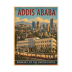 Addis Ababa Embassy Wrapped Canvas