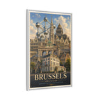 Brussels Embassy Wrapped Canvas Framed