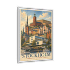 Stockholm Embassy Wrapped Canvas Framed