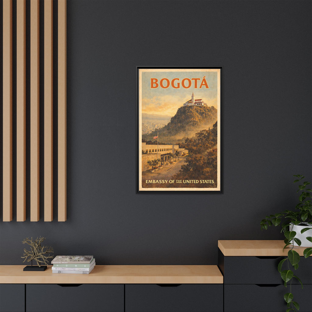 Bogotá Embassy Wrapped Canvas Framed