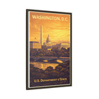 Washington D.C. Department of State Wrapped Canvas Framed