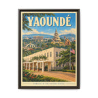 Yaoundé Embassy Wrapped Canvas Framed