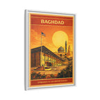 Baghdad Embassy Wrapped Canvas Framed