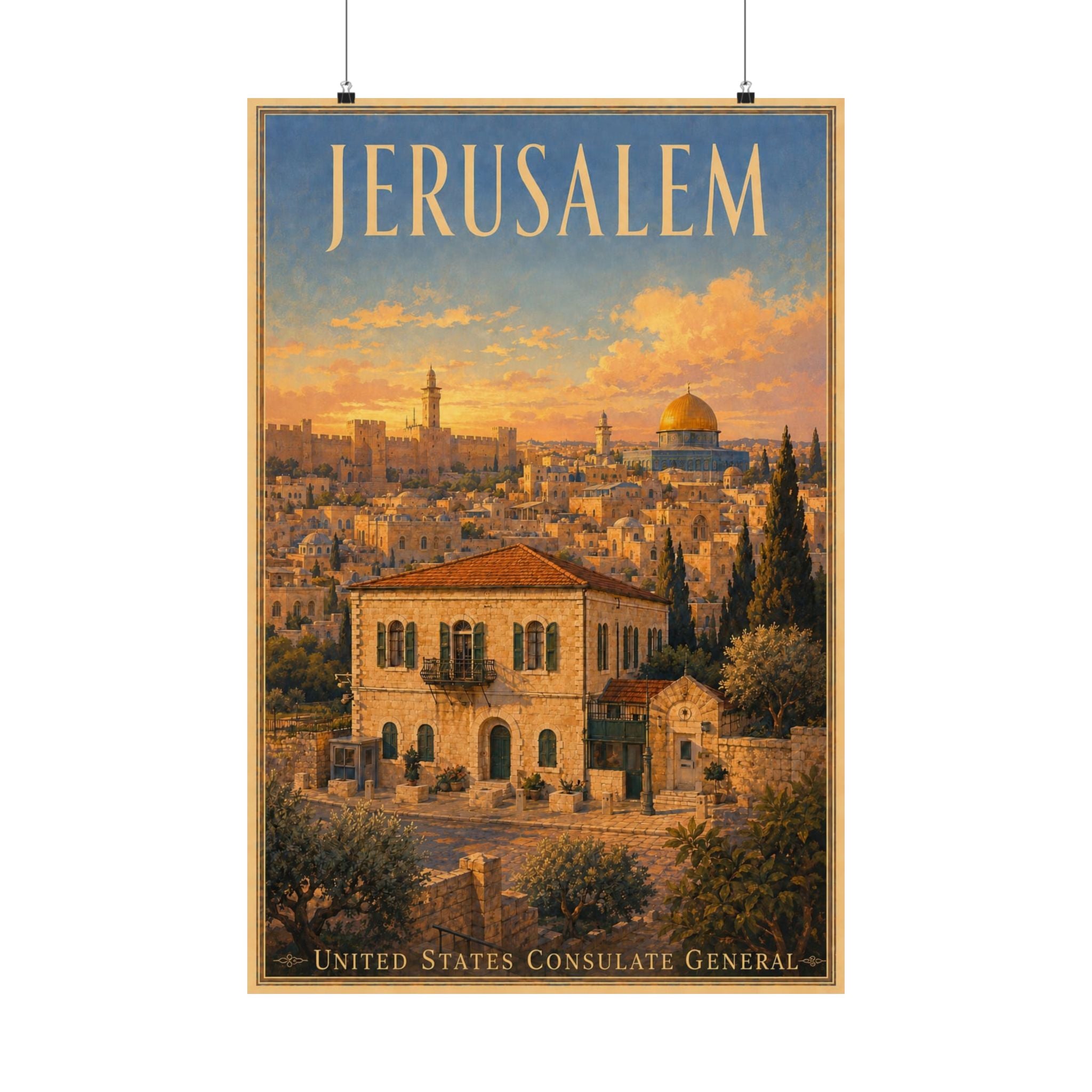Jerusalem Consulate General Poster