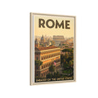 Rome Embassy Wrapped Canvas Framed