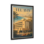 Tel Aviv Embassy Wrapped Canvas Framed