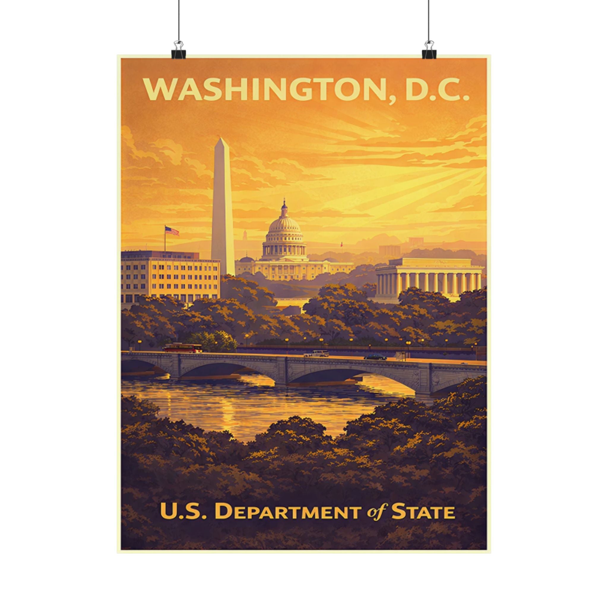 Washington D.C. Department of State Poster