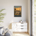 Kinshasa Embassy Wrapped Canvas Framed