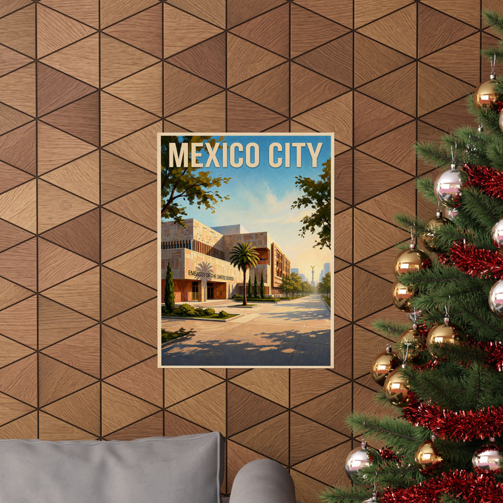 Mexico City Embassy Poster