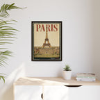 Paris Embassy Wrapped Canvas Framed