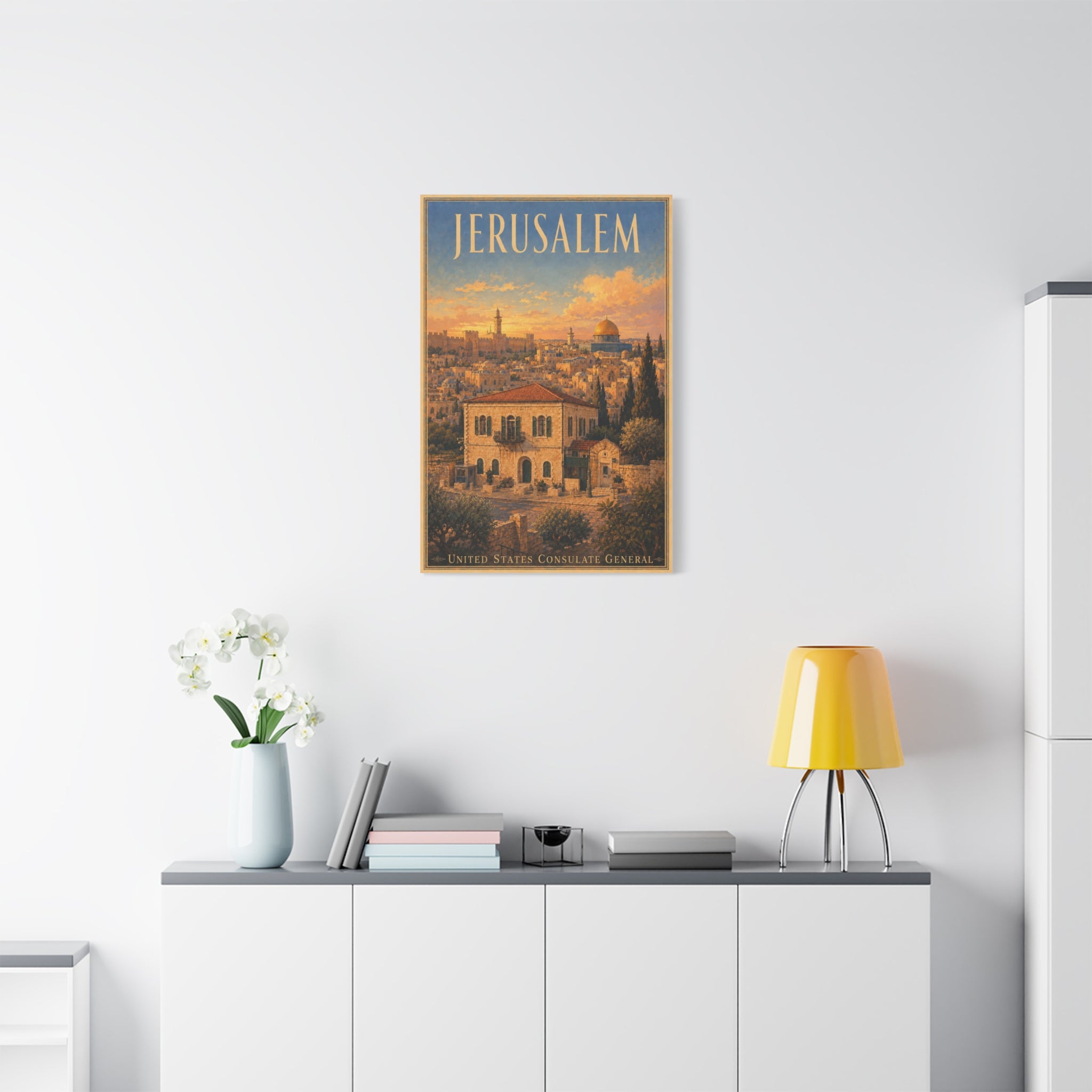 Jerusalem Consulate General Wrapped Canvas
