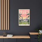 Brasília Embassy Wrapped Canvas Framed