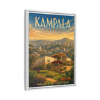 Kampala Uganda Embassy Wrapped Canvas Framed