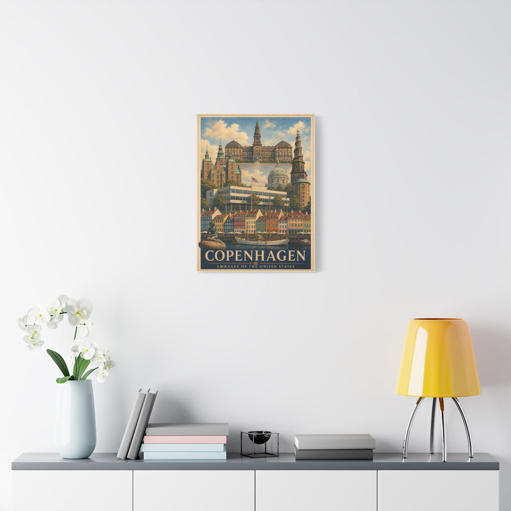 Copenhagen Embassy Wrapped Canvas