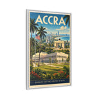 Accra Embassy Wrapped Canvas Framed