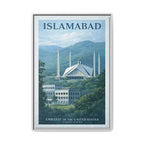 Islamabad Embassy Wrapped Canvas Framed