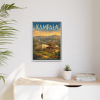Kampala Uganda Embassy Wrapped Canvas Framed