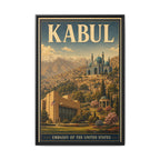 Kabul Embassy Wrapped Canvas Framed