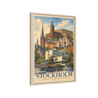 Stockholm Embassy Wrapped Canvas Framed