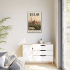 Delhi Embassy Wrapped Canvas Framed